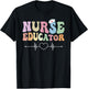 Groovy Certified Nurse Educator Nursing School Instructor T-Shirt - T-Shirt | Black