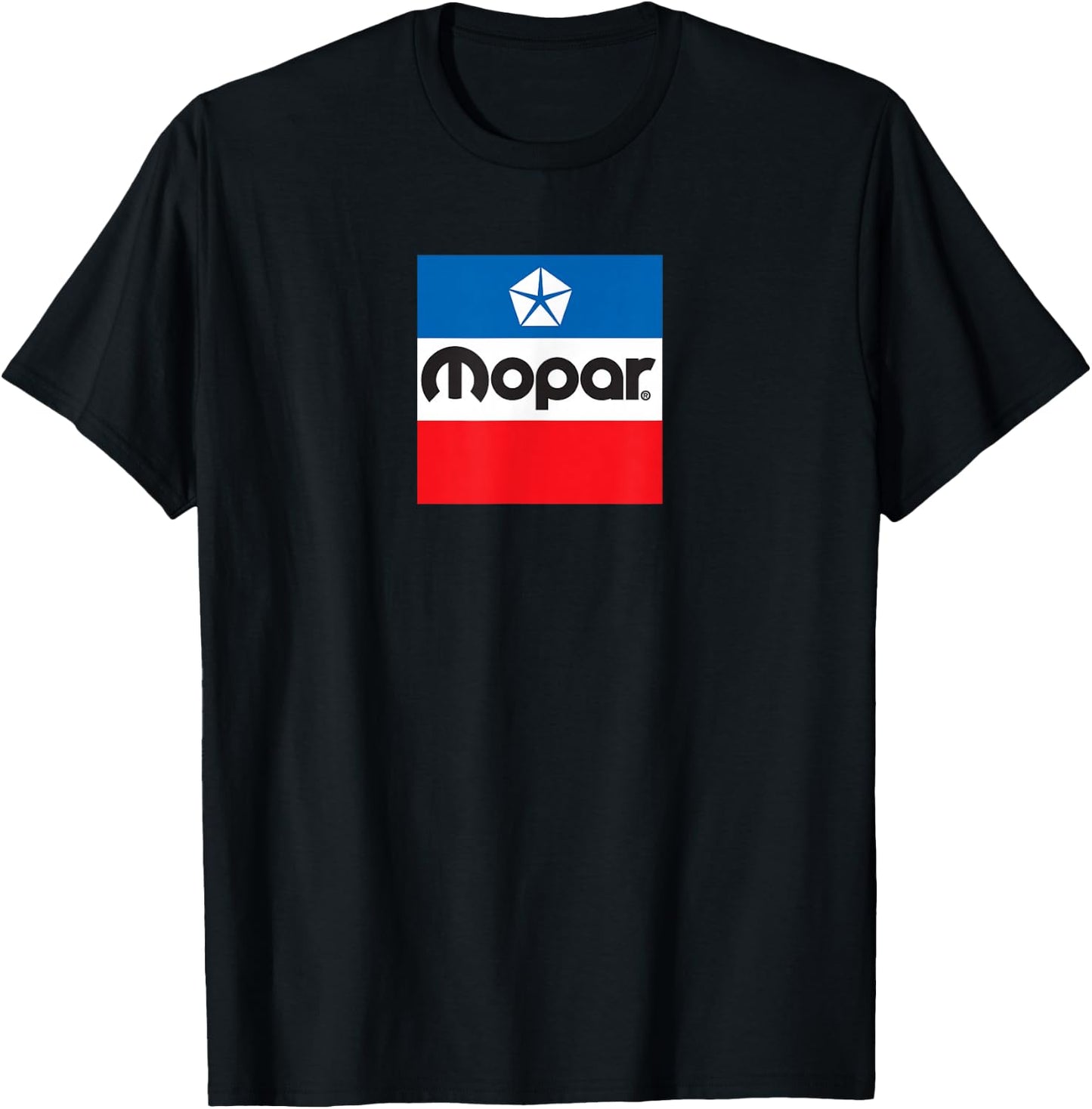 Mopar Retro Flag Logo T-Shirt - T-Shirt | Black