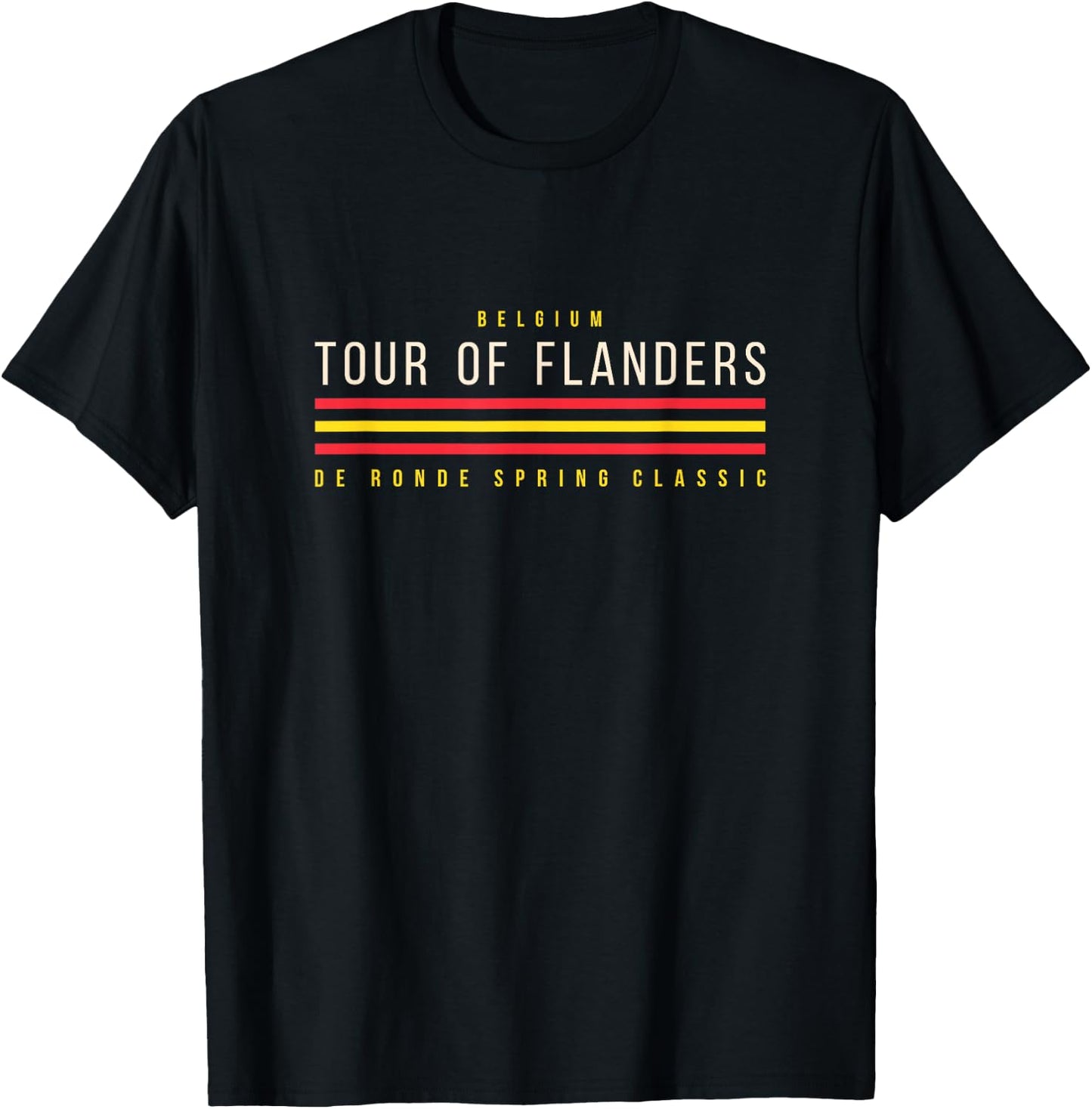 Tour of Flanders Spring Classic Belgium De Ronde T-Shirt - T-Shirt | Black
