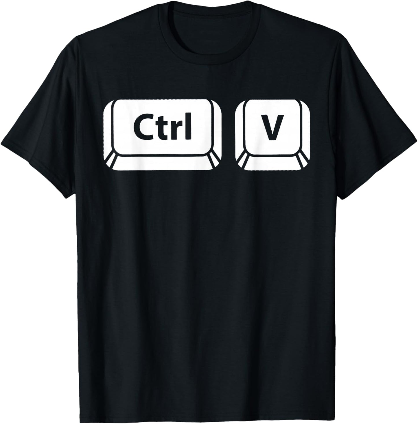 Ctrl+v and Ctrl+c set for parents and children T-Shirt - T-Shirt | Black