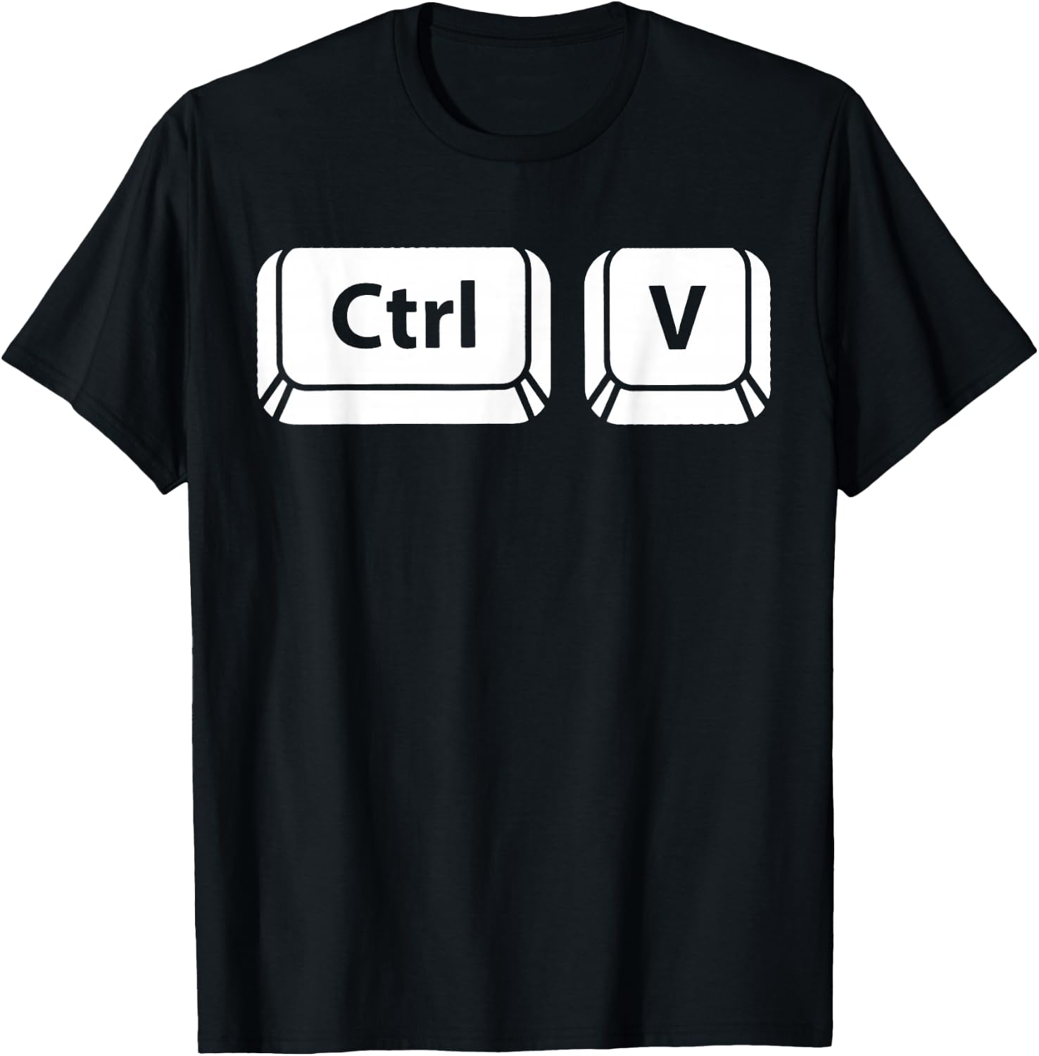 Ctrl+v and Ctrl+c set for parents and children T-Shirt - T-Shirt | Black