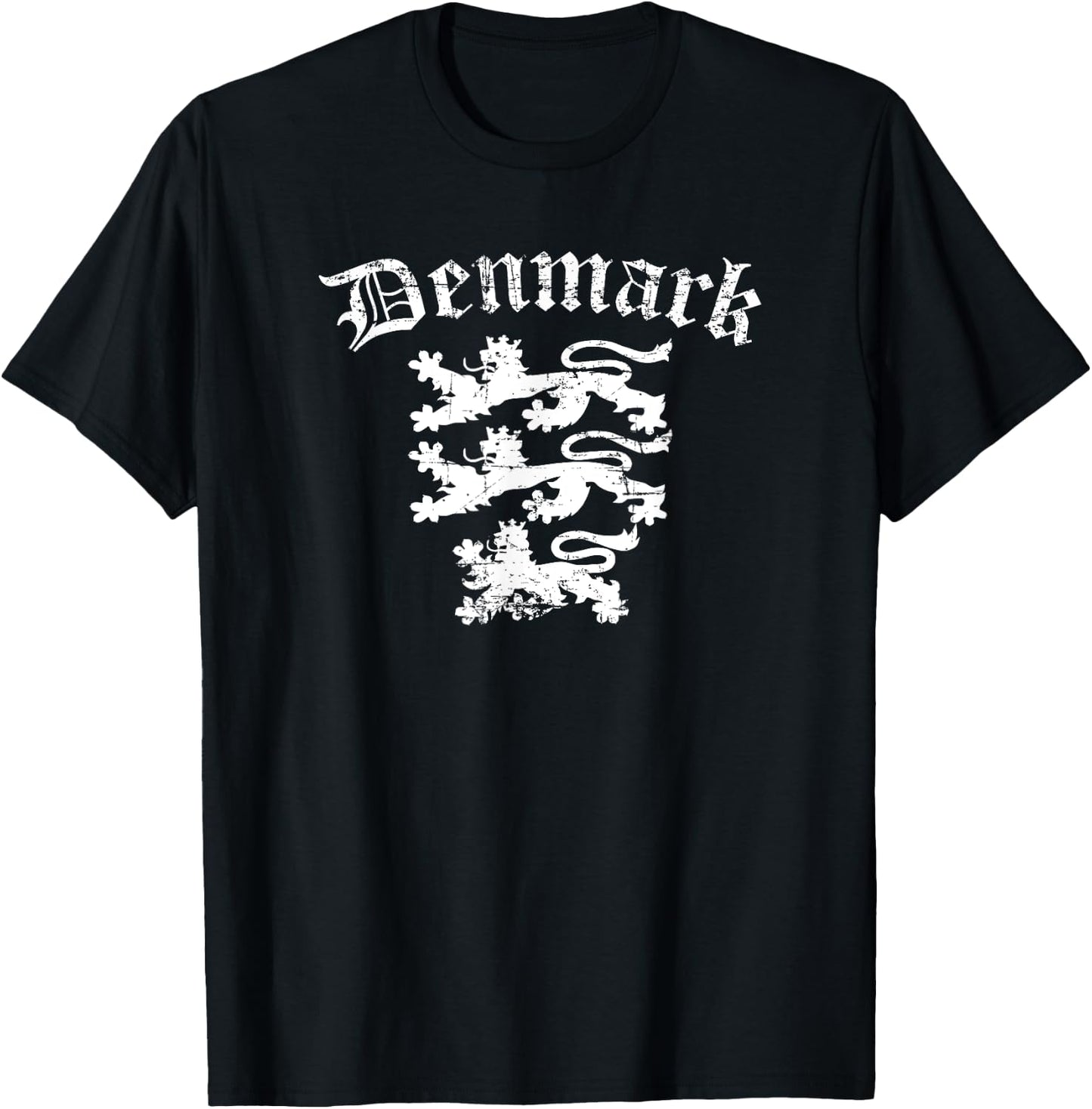 Denmark Lion Symbol Danish Pride T-Shirt - T-Shirt | Black
