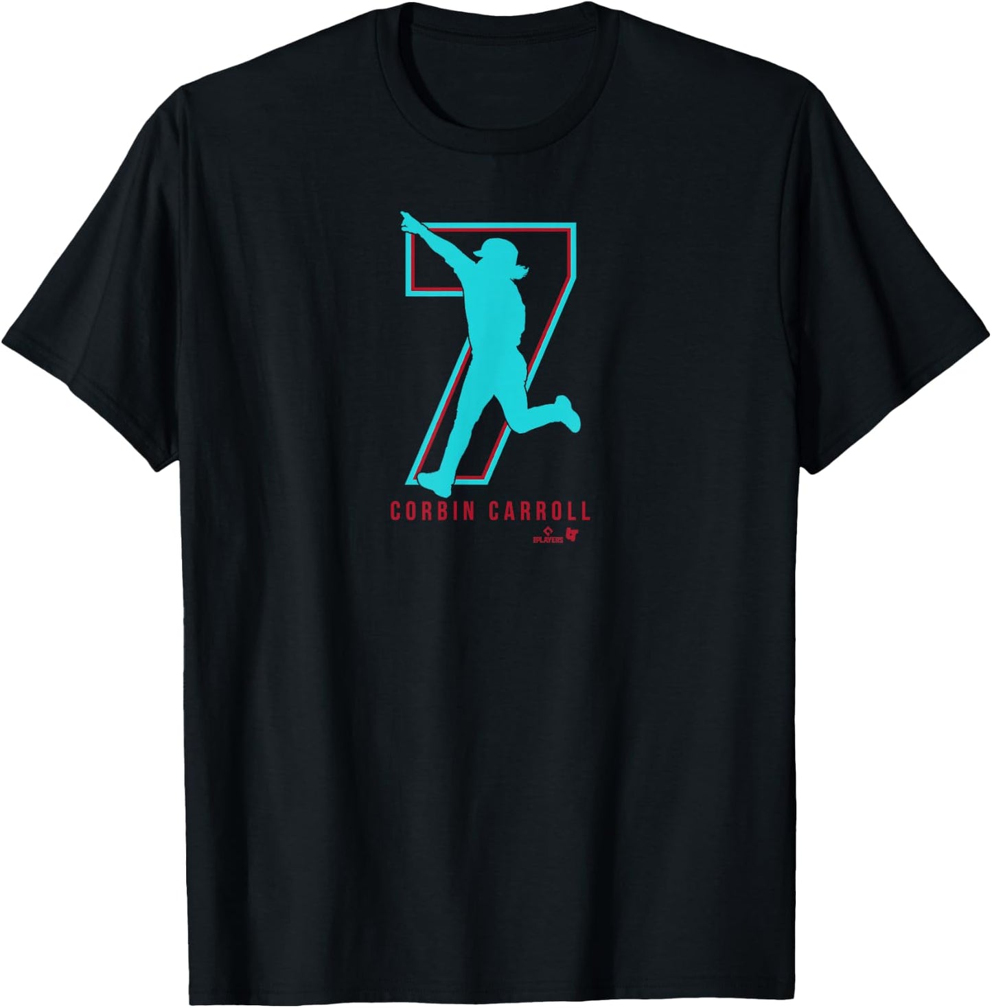 Corbin Carroll 7 - Arizona Baseball T-Shirt - T-Shirt | Black