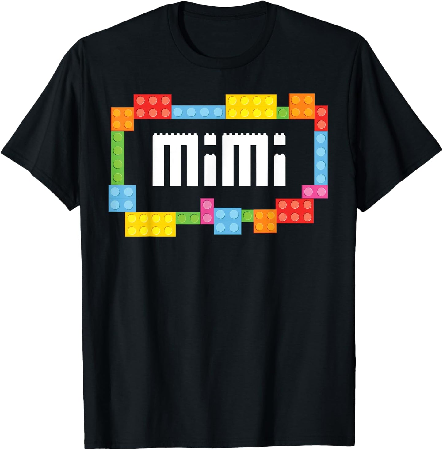 Master builder Mimi Bricks Blocks Building Family Set T-Shirt - T-Shirt | Black