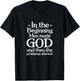 Atheist In Beginning Man Made God The Problems Started T-Shirt - T-Shirt | Black