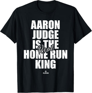 Real Home Run King Aaron Judge New York MLBPA T-Shirt - T-Shirt | Black