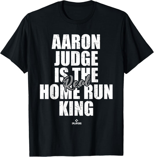 Real Home Run King Aaron Judge New York MLBPA T-Shirt - T-Shirt | Black