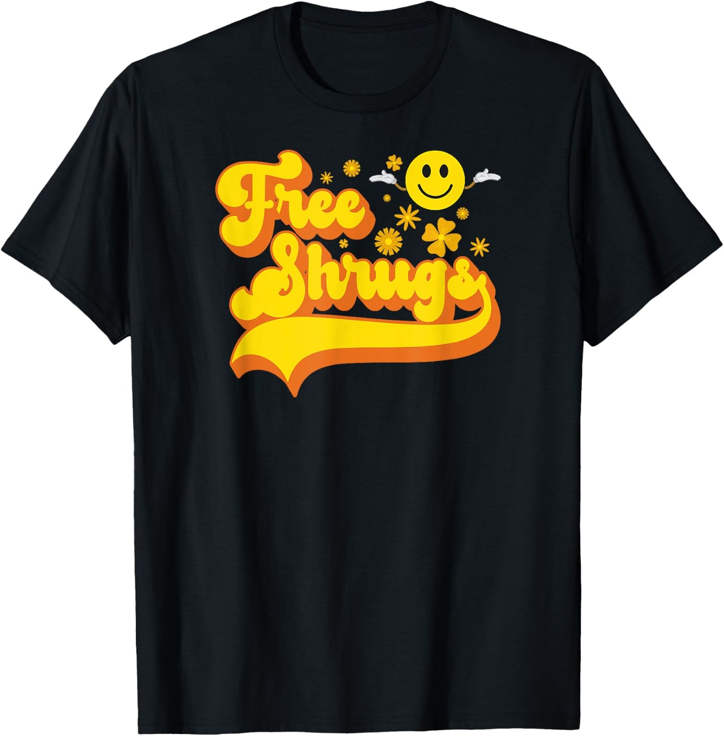 Free Shrugs - Funny Classic Parody T-Shirt - T-Shirt | Black