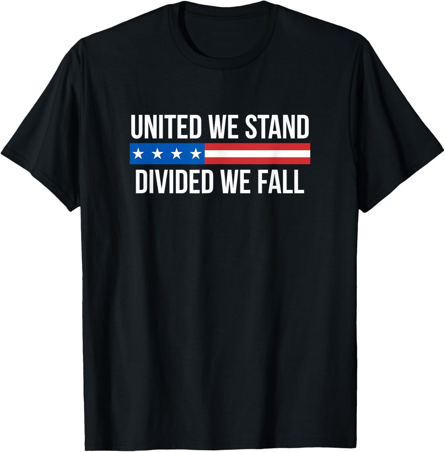 United We Stand - Divided We Fall T-Shirt - T-Shirt | Black