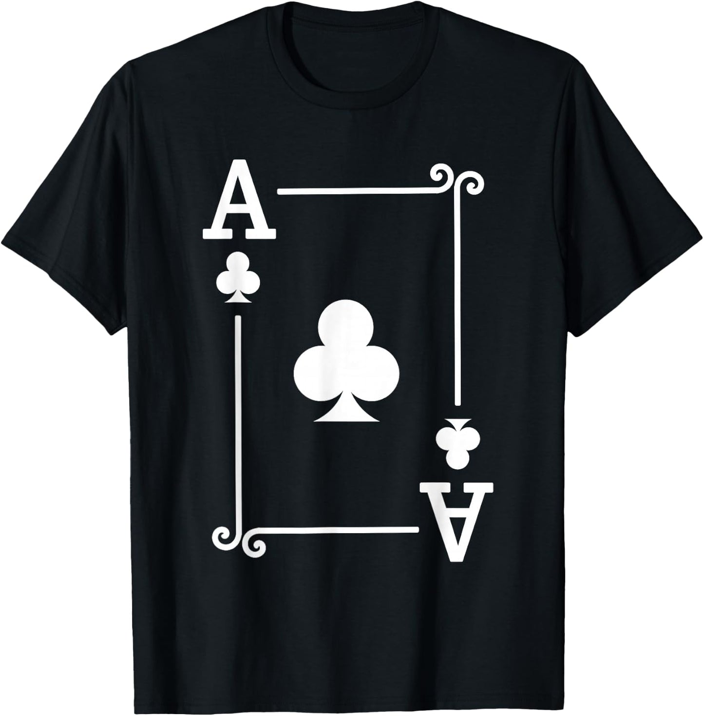Playing Cards Costume - Ace Clubs Card - Ace Card T-Shirt - T-Shirt | Black