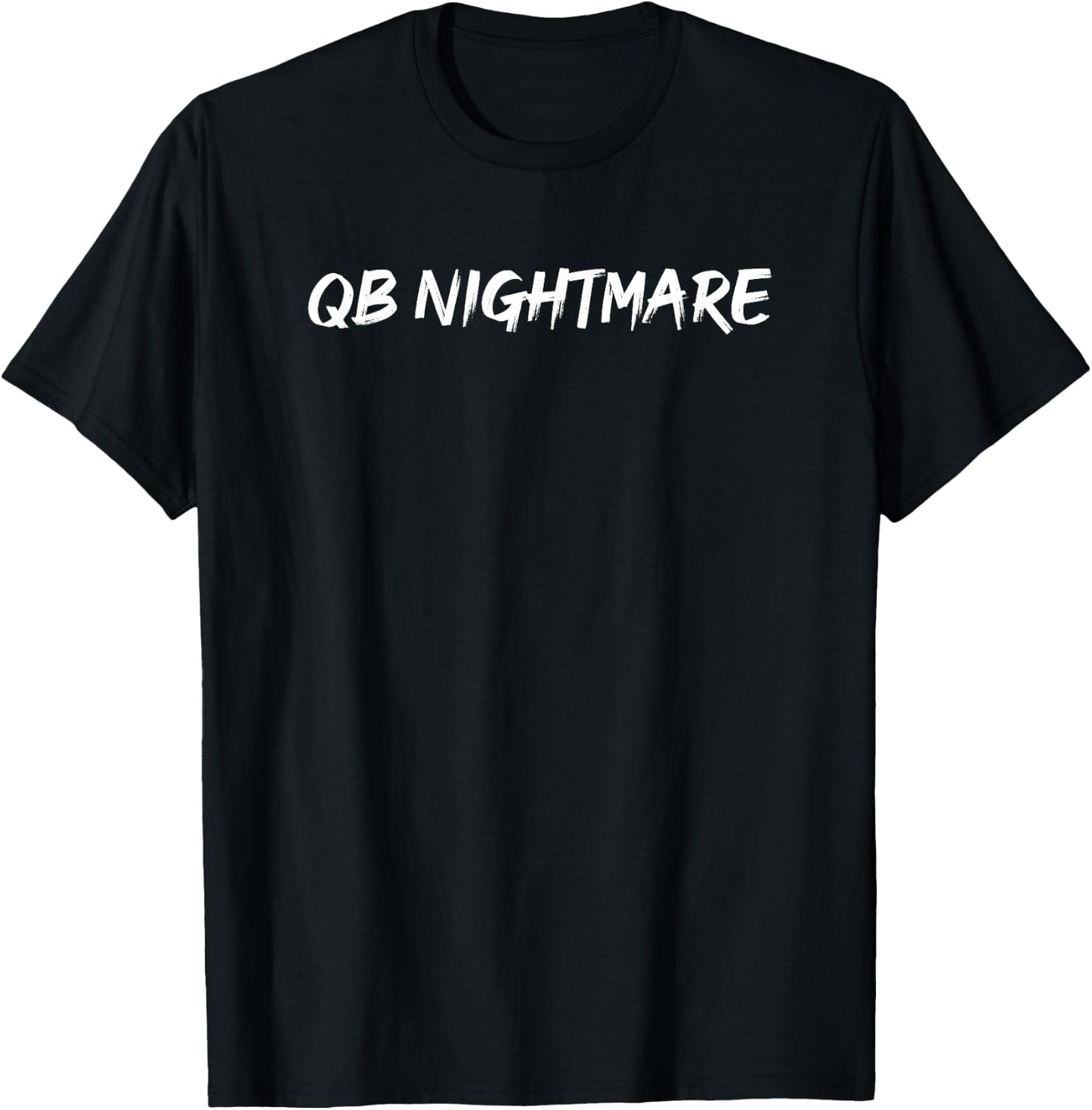 American Football Defensive Lineman QB Nightmare Football Defensive Lineman T-Shirt - T-Shirt | Black