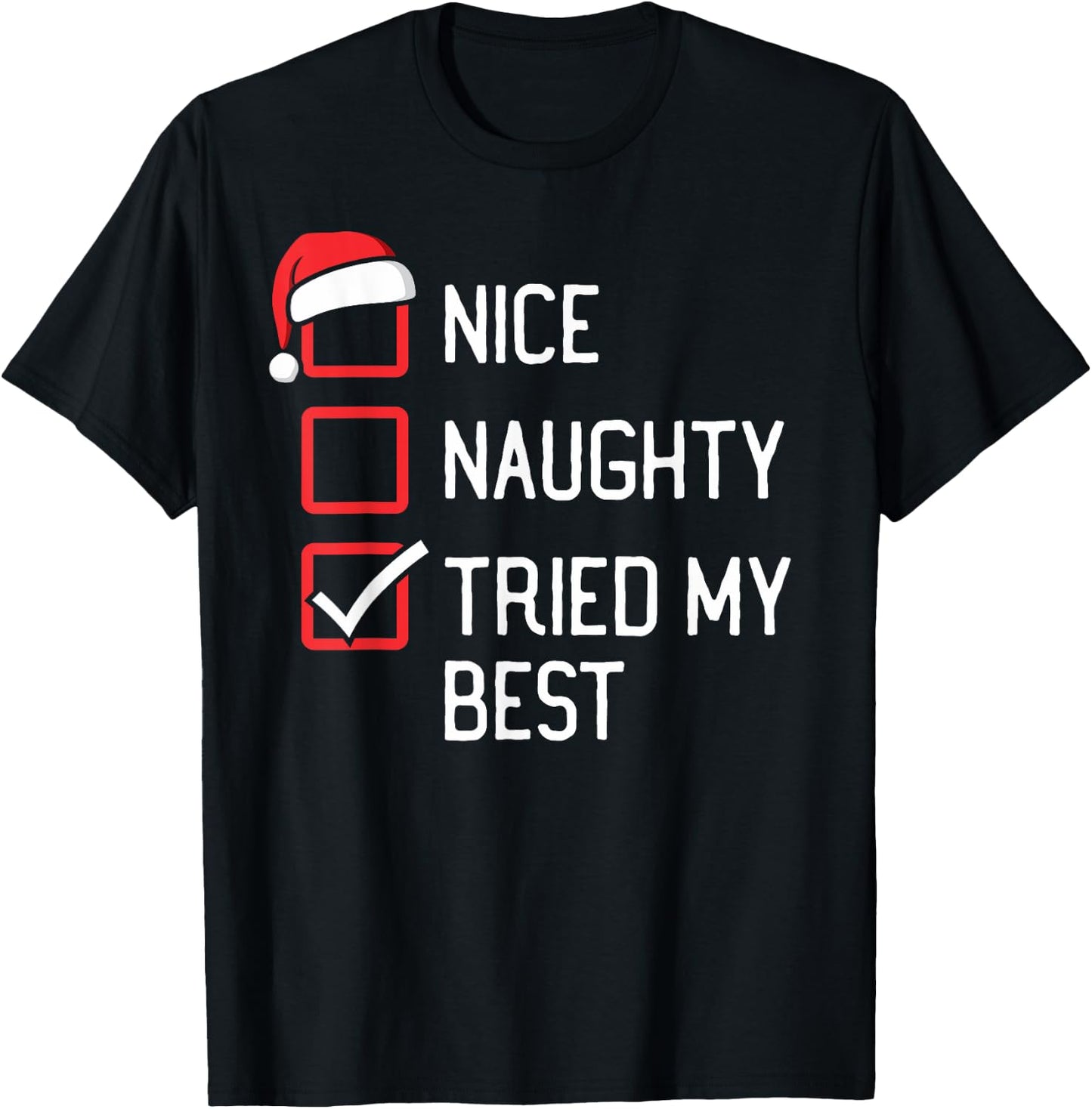 The List Group Family Matching Shirts By HumorPack Kids to Adults Black Modern Casual Letter Print T-Shirt - T-Shirt | Black