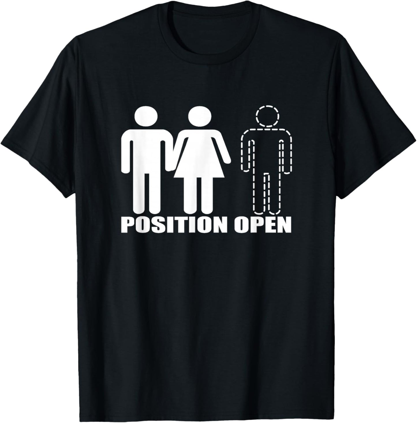 Position open - Male Female Male - Swingers T-Shirt - T-Shirt | Black