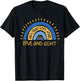Vintage Love and Light Rainbow Hanukkah T-Shirt - T-Shirt | Black