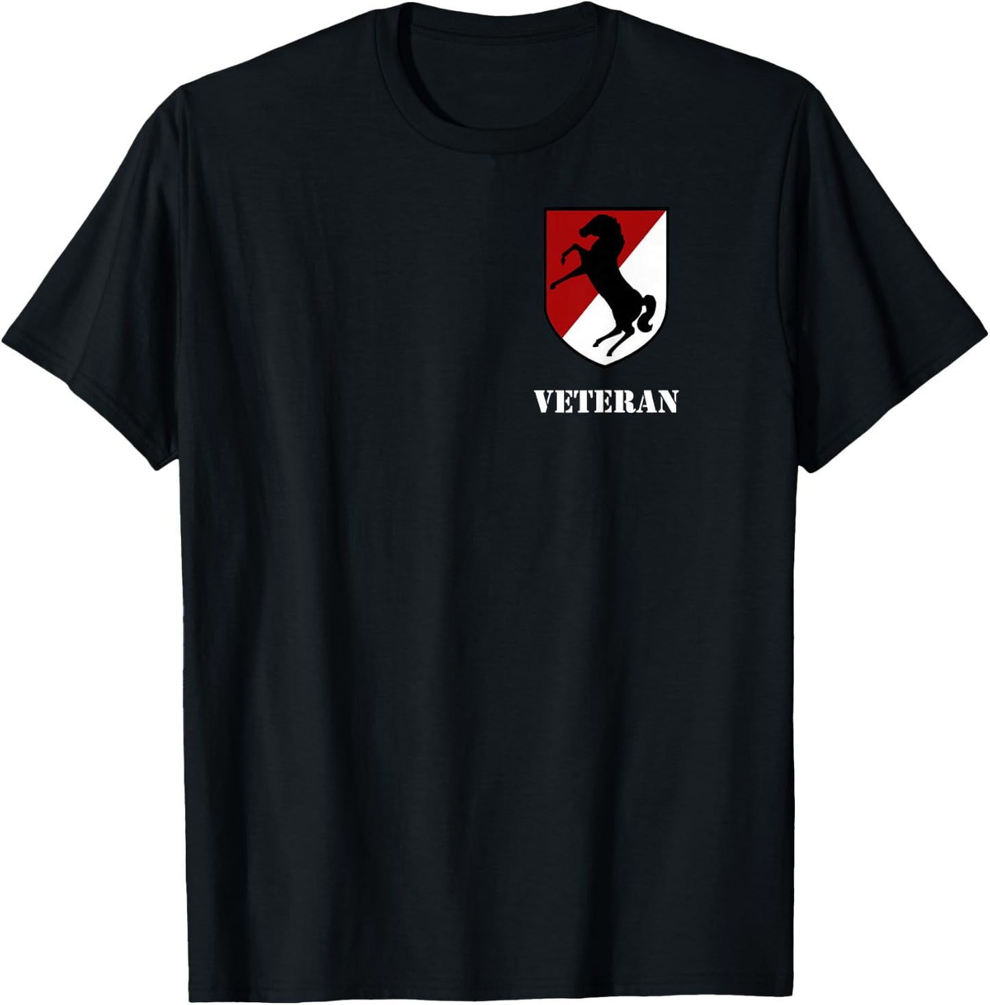 11th Armored Cavalry Regiment - 11th ACR Veteran T-Shirt - T-Shirt | Black