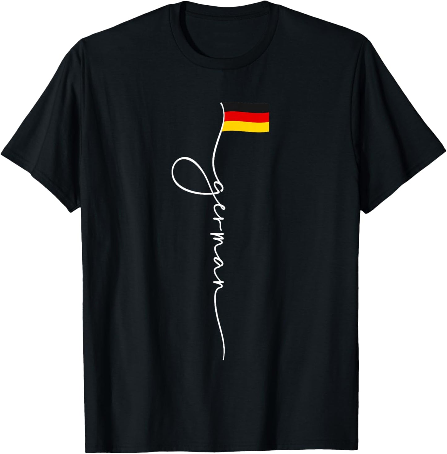 Germany Signature German Flag T-Shirt - T-Shirt | Black