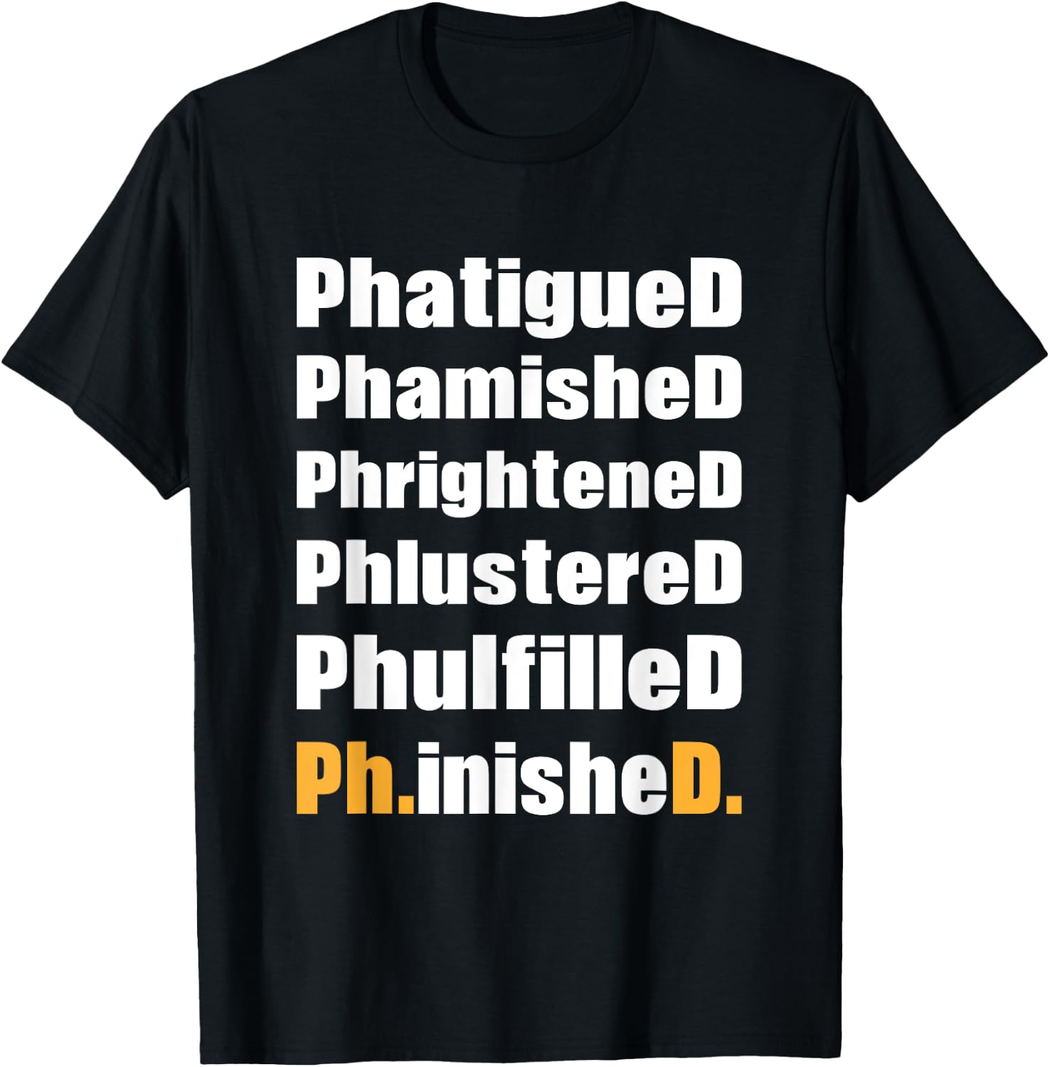Funny PhD Phinished Graduation 2025 Doctors Degree Women T-Shirt - T-Shirt | Black