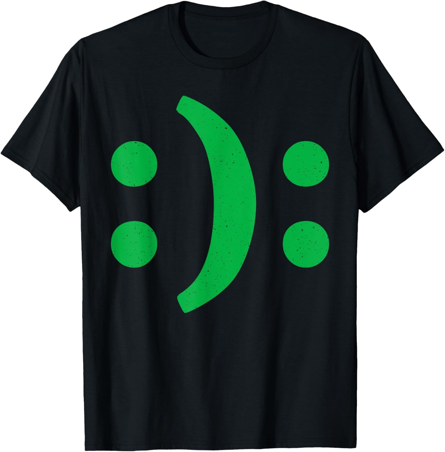 Minimal art Of Happy Sad Face For Bipolar Disorder Awareness T-Shirt - T-Shirt | Black