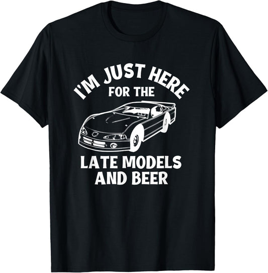 Late Model Dirt Track Racing Stock Car Racing Sayings T-Shirt - T-Shirt | Black