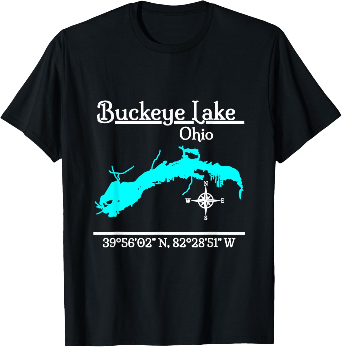 Buckeye Lake - Ohio T-Shirt - T-Shirt | Black