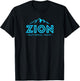 Retro Zion National Park Utah Mountain Women Men Souvenir T-Shirt - T-Shirt | Black