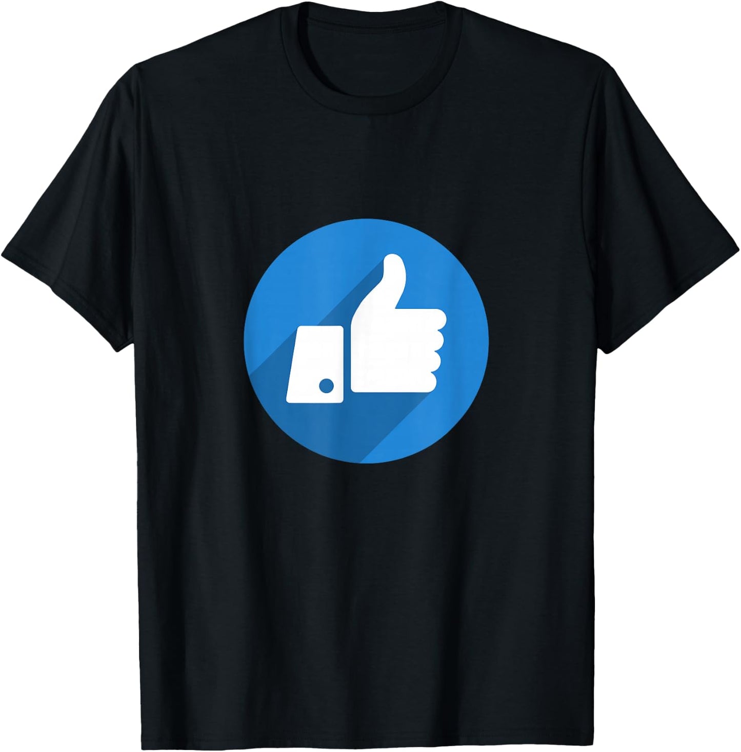Thumbs Up Like Face Book Icon T-Shirt - T-Shirt | Black