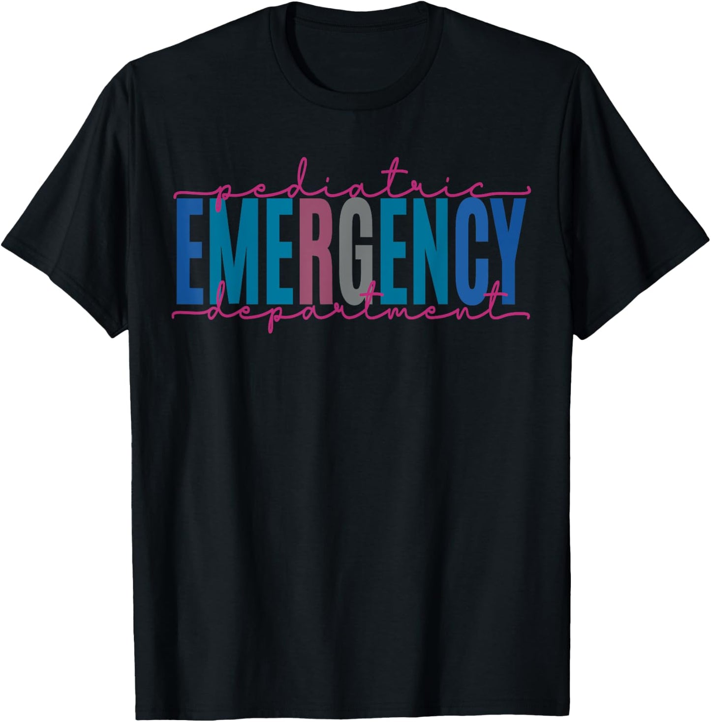 Pediatric Emergency Department Pediatric ER Nurse Medicine T-Shirt - T-Shirt | Black
