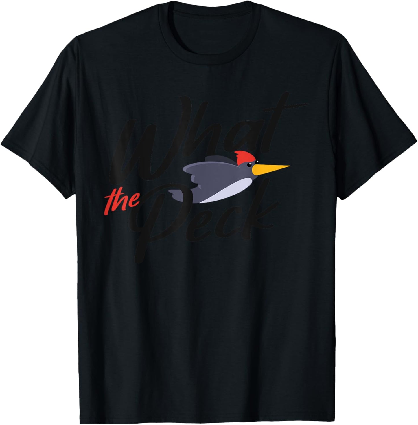 Birdwatching - What the Peck T-Shirt - T-Shirt | Black