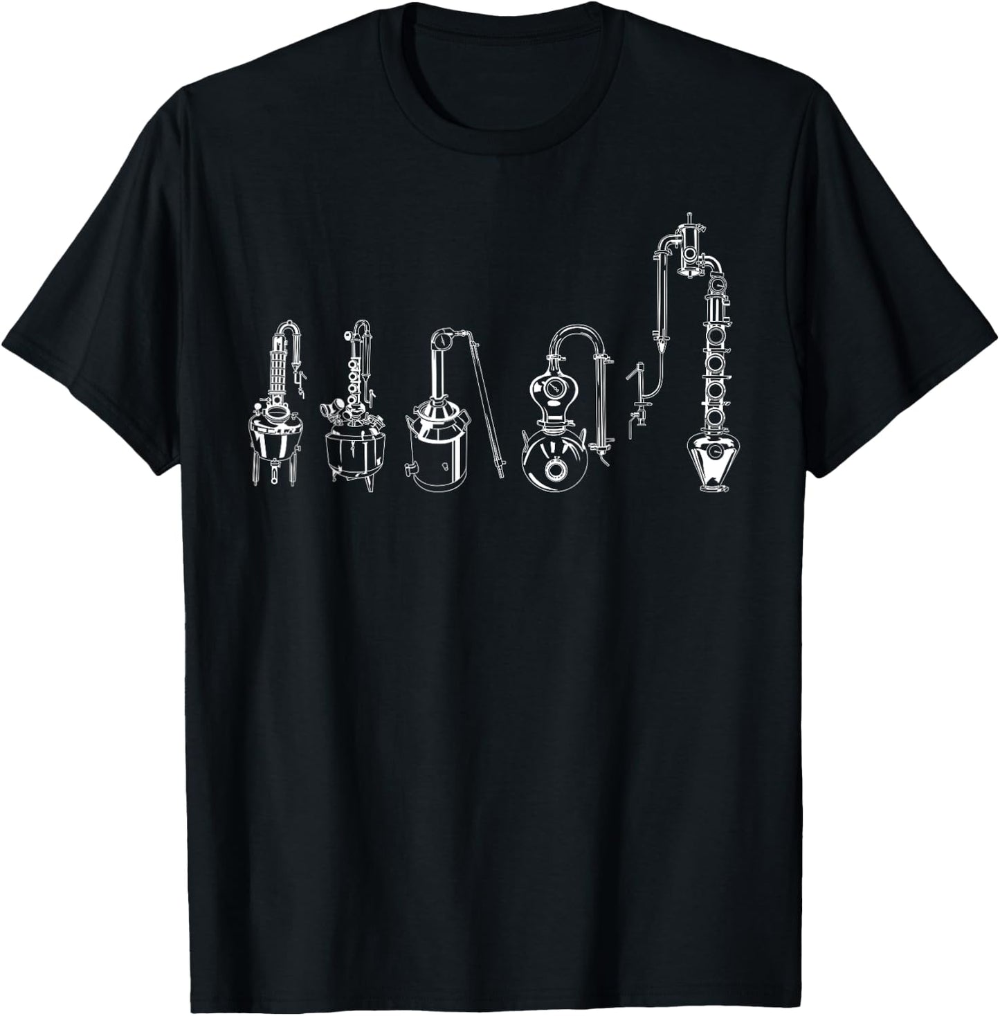 Distillery Evolution Beer Brew Brewery Distiller T-Shirt - T-Shirt | Black