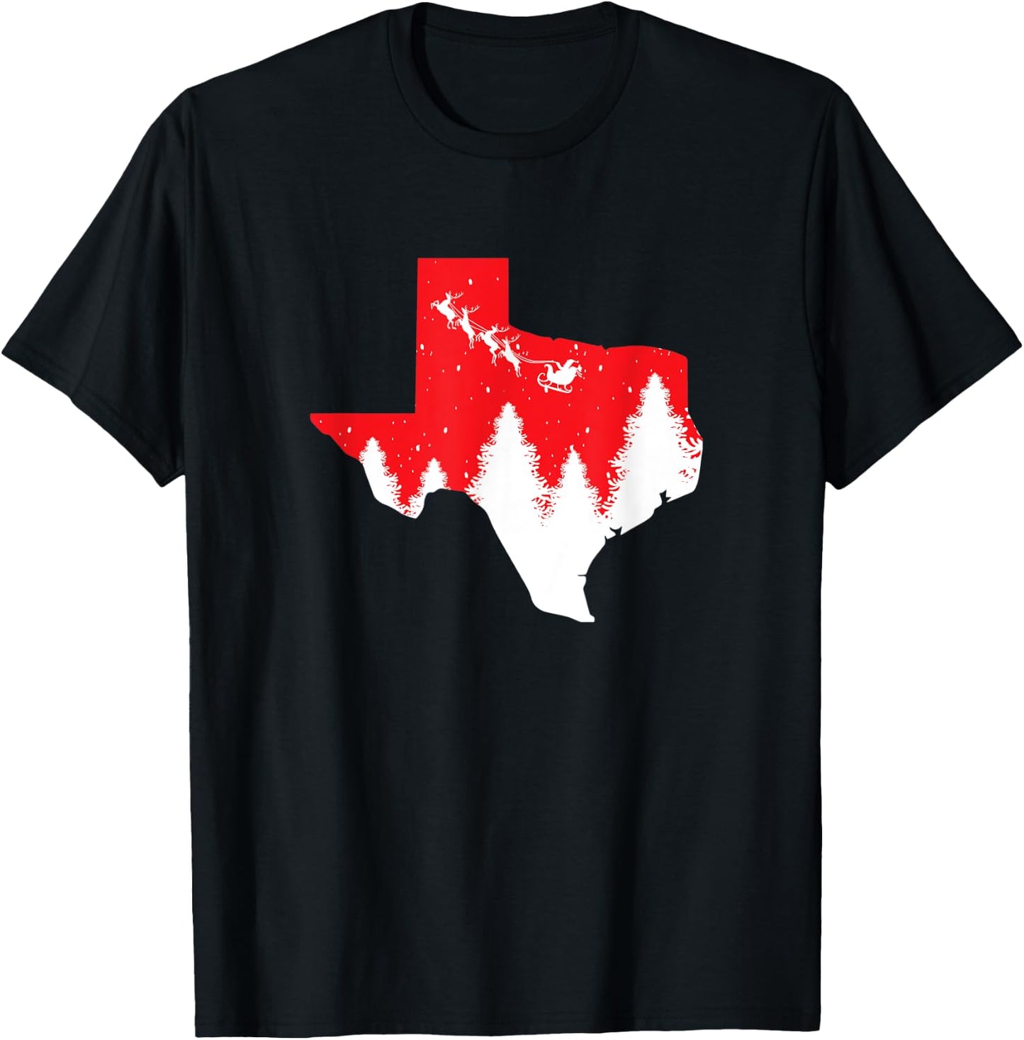 Texas Matching Family Christmas Shirts Pajamas Top T-Shirt - T-Shirt | Black