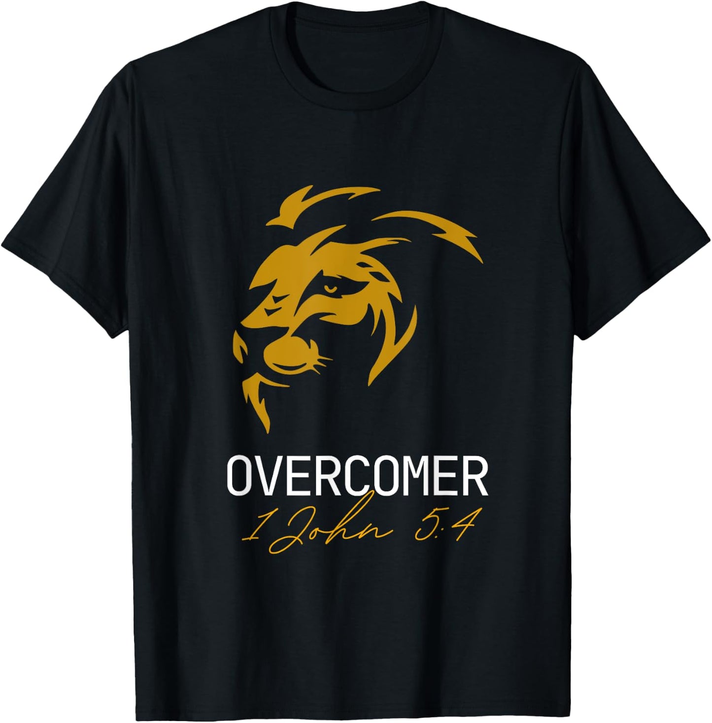 Christian Faith Overcomer Motivational T-Shirt - T-Shirt | Black