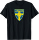 Sweden Flag Swedish Soccer Football Fan Team T-Shirt - T-Shirt | Black