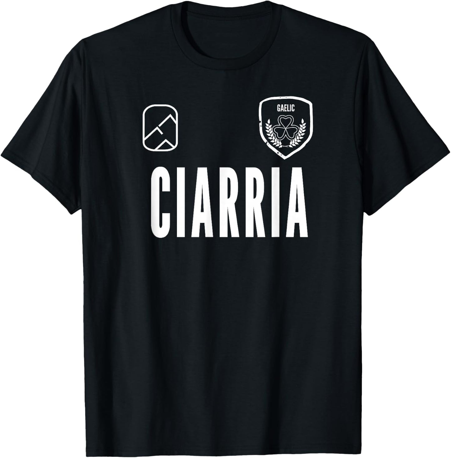 Kerry An Ciarrai Gaelic Football Jersey T-Shirt - T-Shirt | Black