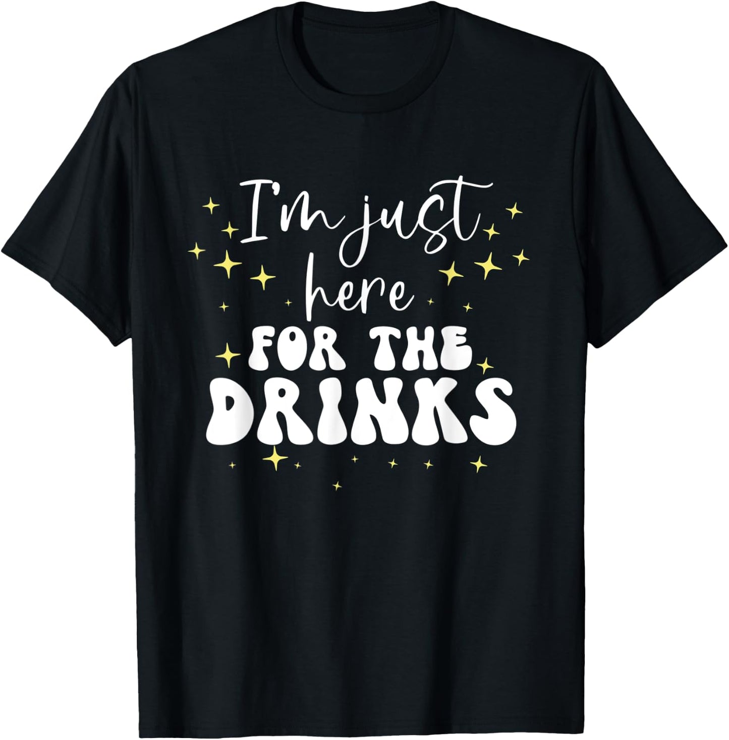 Just Here For The Drinks Halloween Group Matching Costumes T-Shirt - T-Shirt | Black