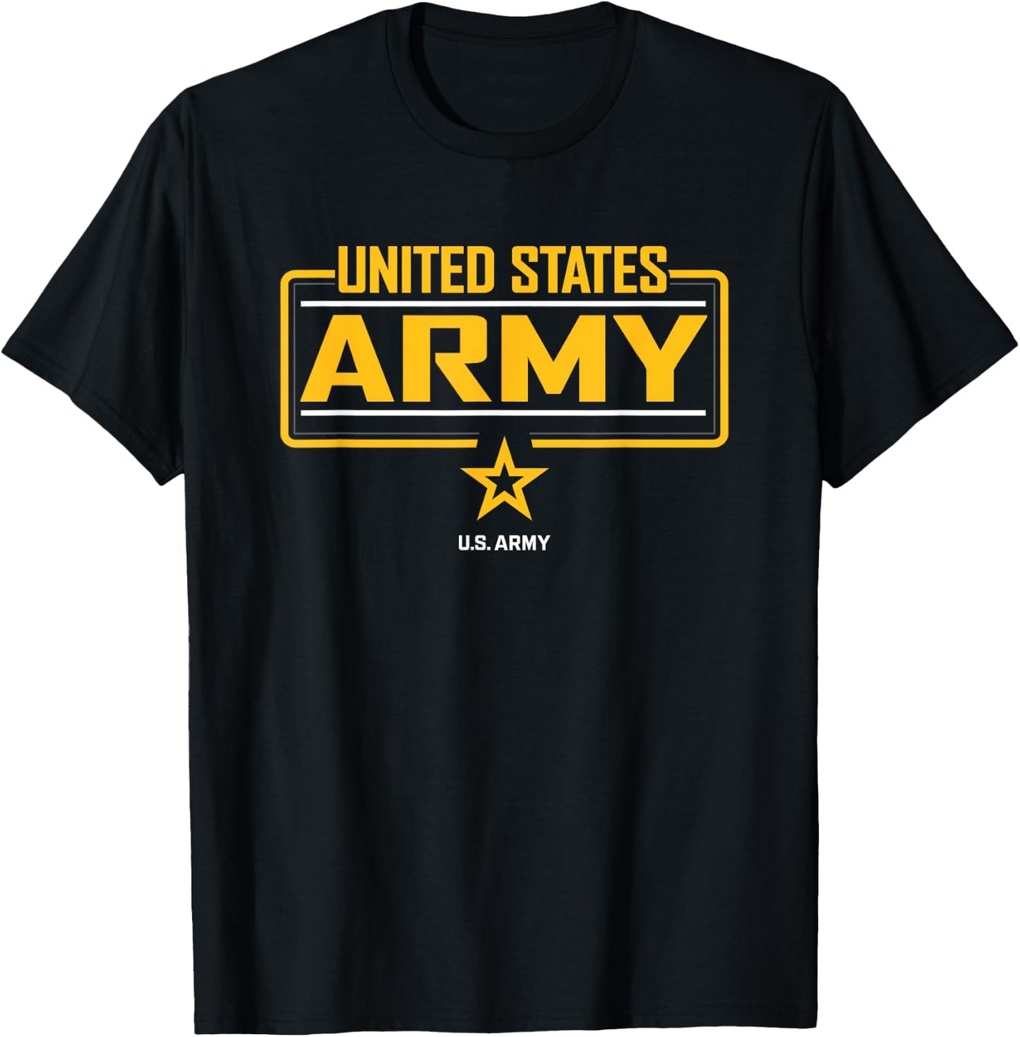 Military Army United State Star Officially Licensed T-Shirt - T-Shirt | Black