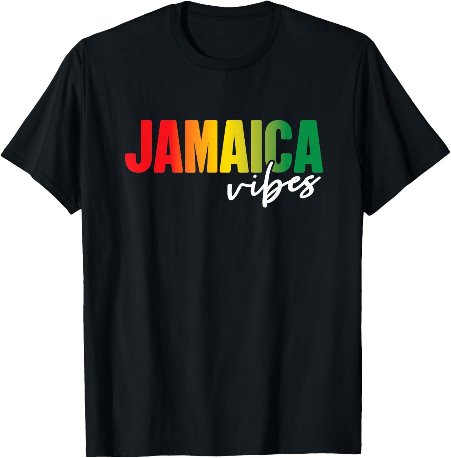 Retro Jamaica Vibes Jamaican Girls Vacation Souvenir T-Shirt - T-Shirt | Black