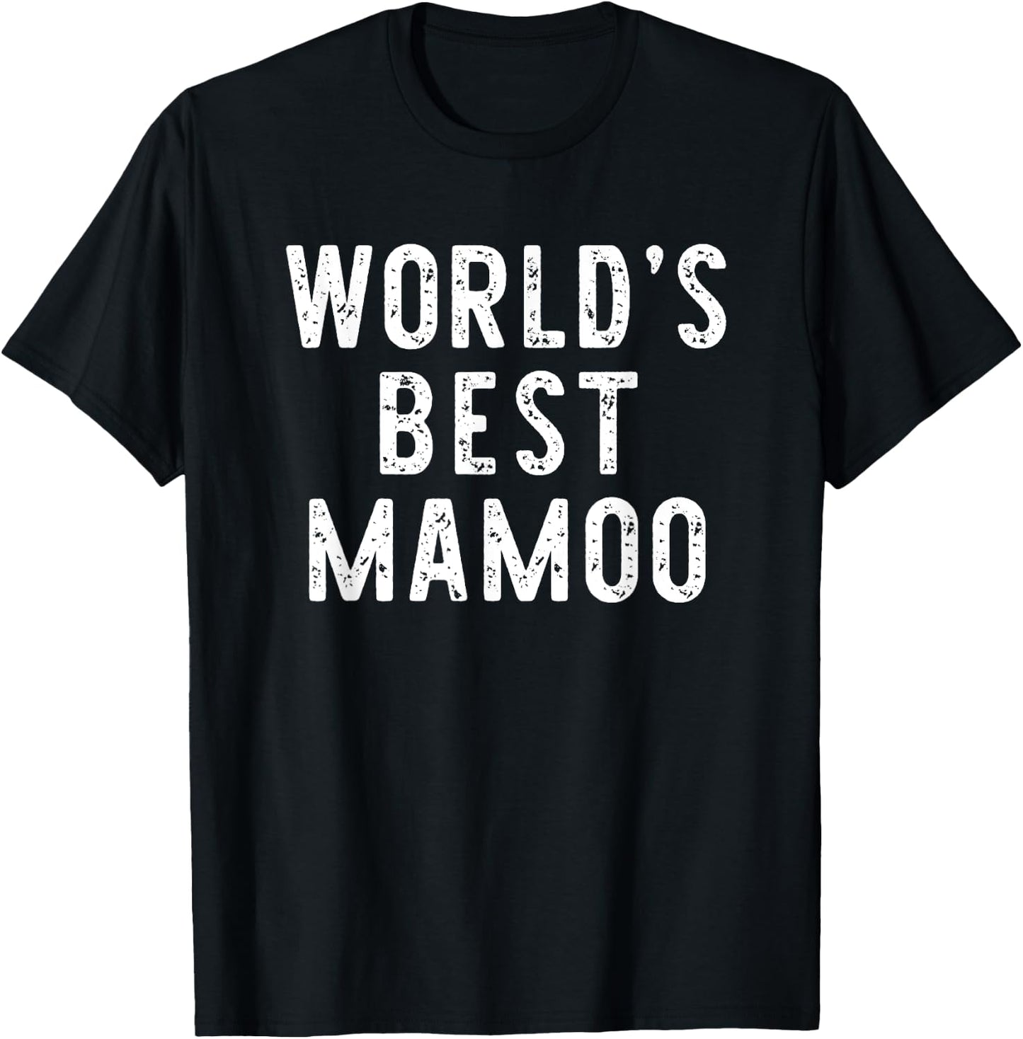 World's Best Mamoo Funny Family T-Shirt - T-Shirt | Black
