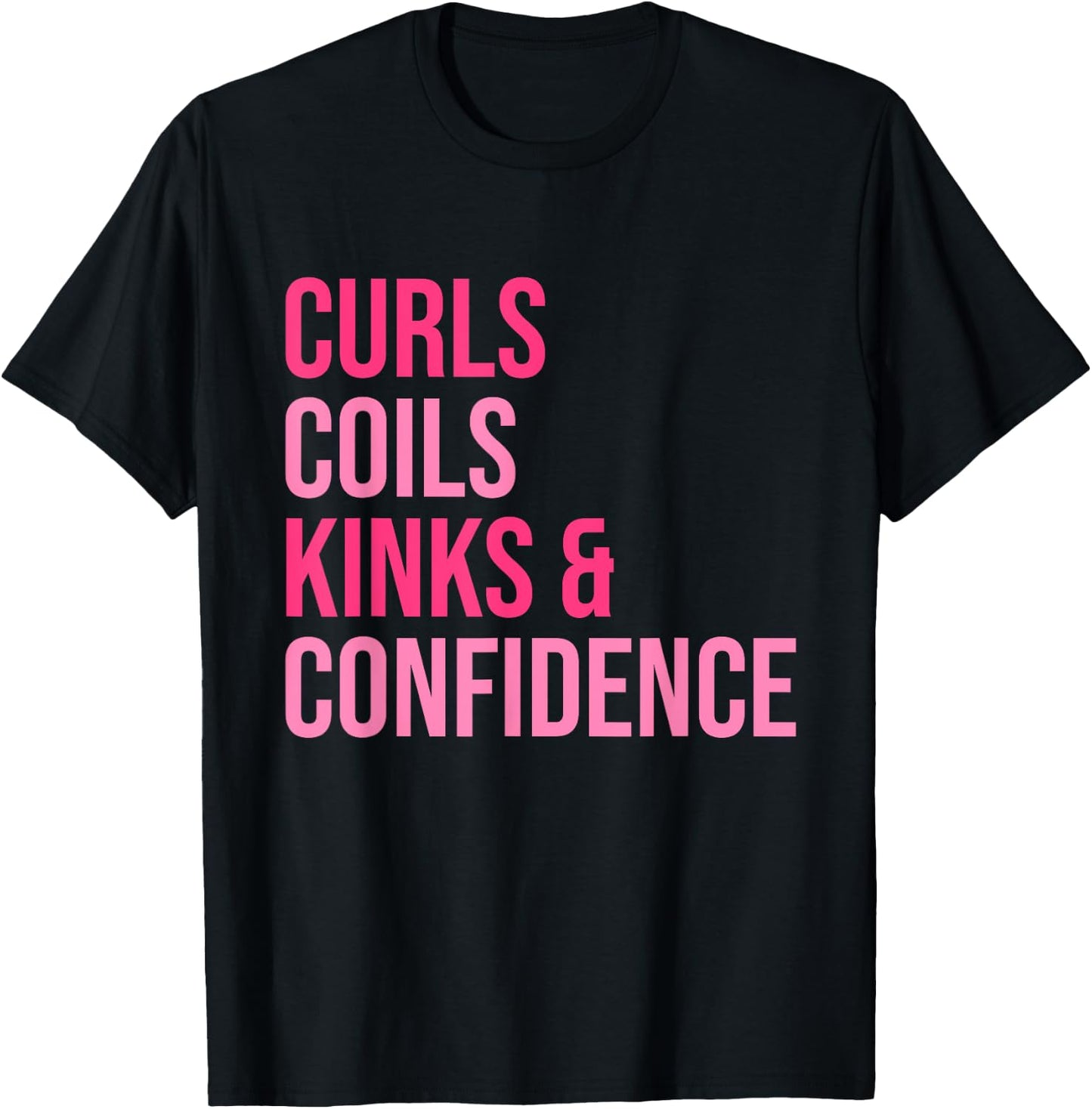 Curls Coils Kinks & Confidence Apparel T-Shirt - T-Shirt | Black