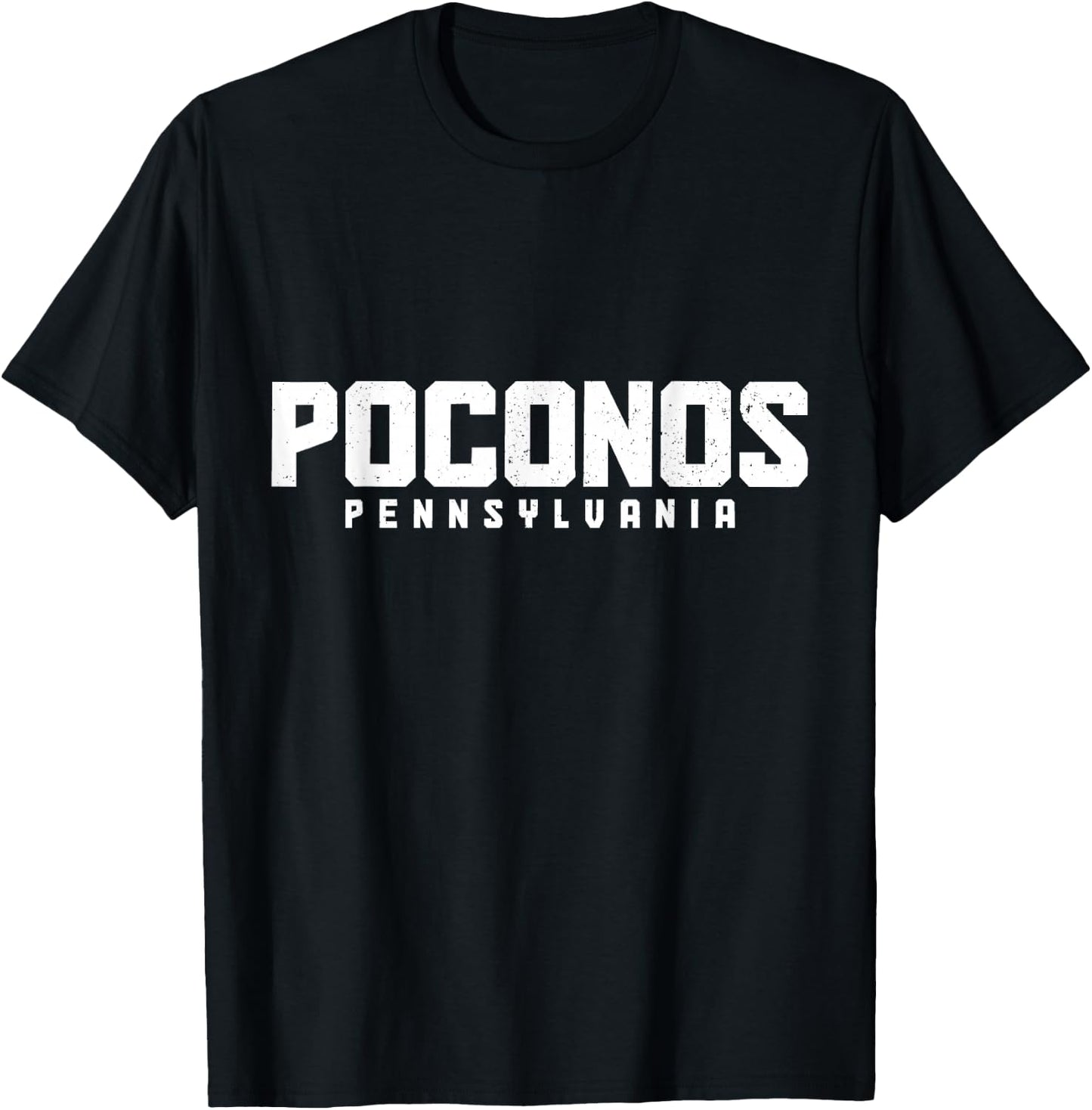 Poconos Pennsylvania Vintage Pocono Mountains T-Shirt - T-Shirt | Black