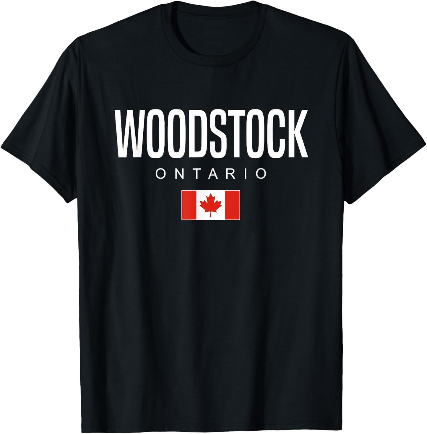 Woodstock Ontario Canada T-Shirt - T-Shirt | Black