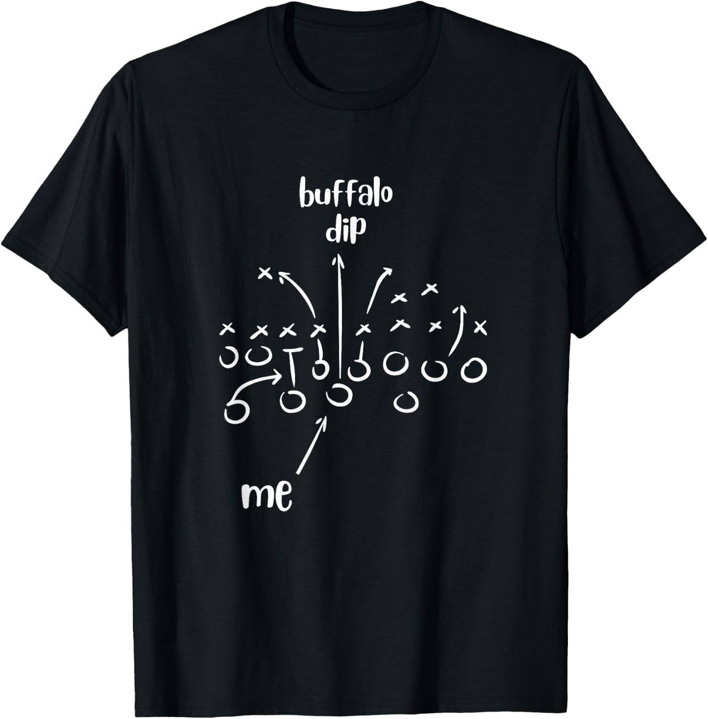 Buffalo Dip - Super Funny Football Shirt - Sunday T-Shirt - T-Shirt | Black