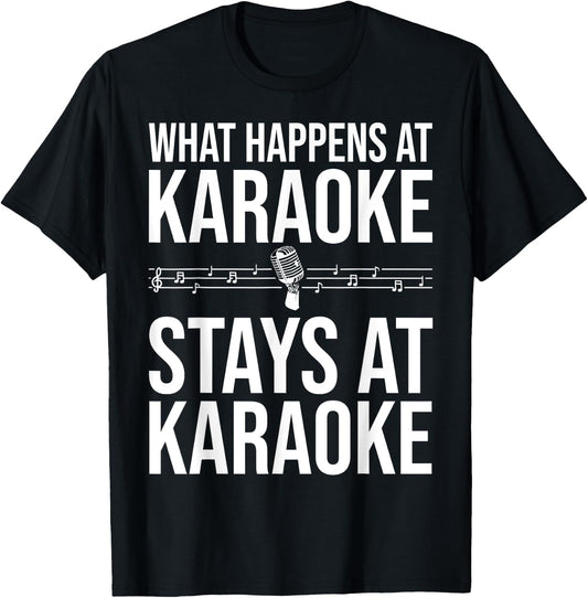 Funny Karaoke Designs Women Singers Music Lovers T-Shirt - T-Shirt | Black