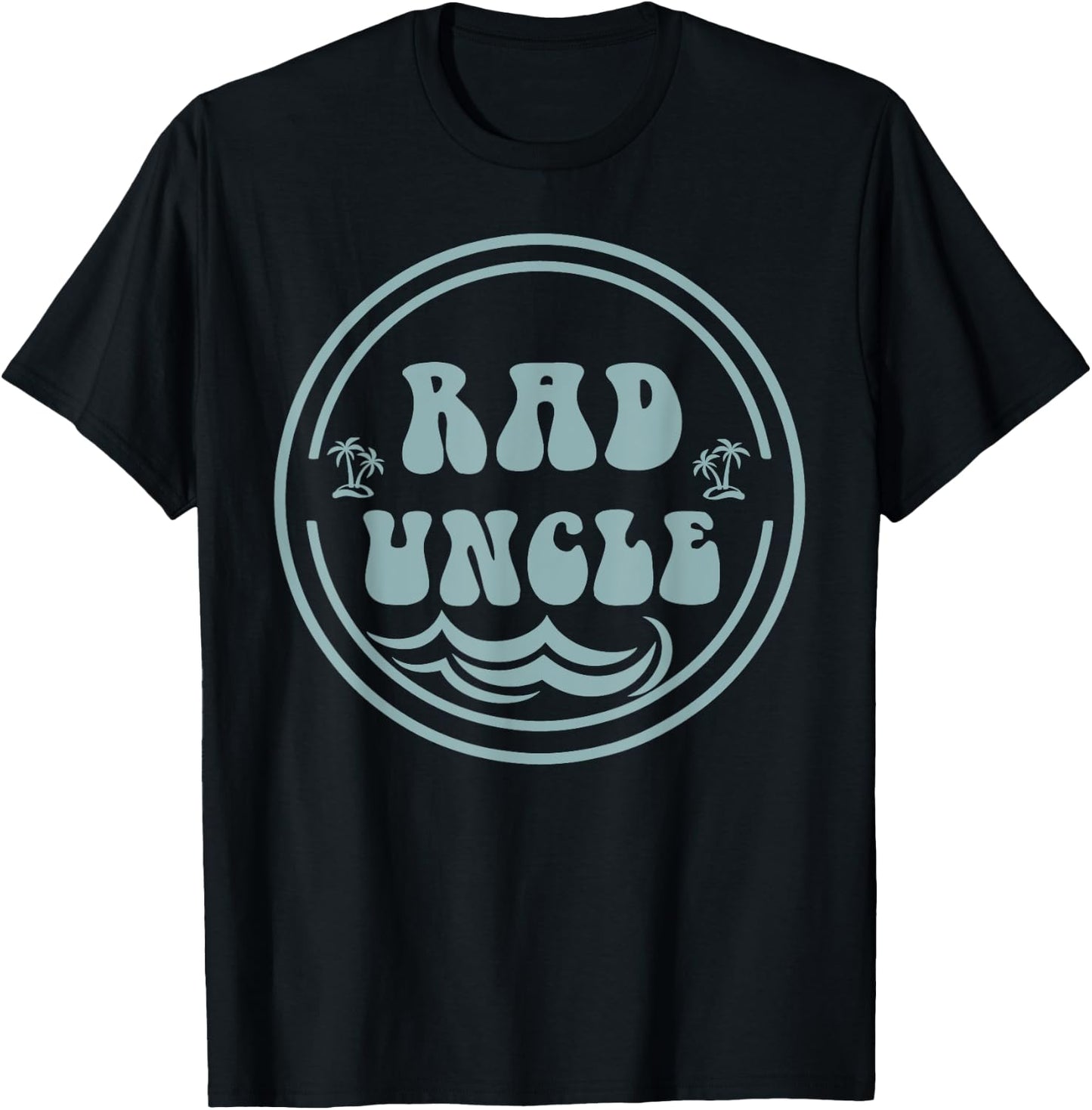 Rad Uncle Surf Matching Birthday The Big One 1st Birthday T-Shirt - T-Shirt | Black