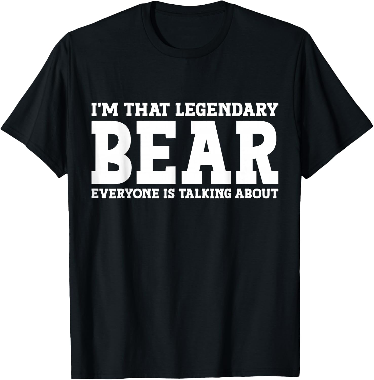 Bear Personal Name Funny Bear T-Shirt - T-Shirt | Black
