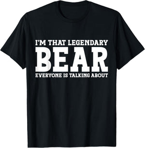 Bear Personal Name Funny Bear T-Shirt - T-Shirt | Black