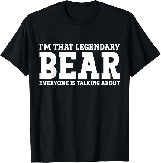 Bear Personal Name Funny Bear T-Shirt - T-Shirt | Black