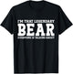 Bear Personal Name Funny Bear T-Shirt - T-Shirt | Black