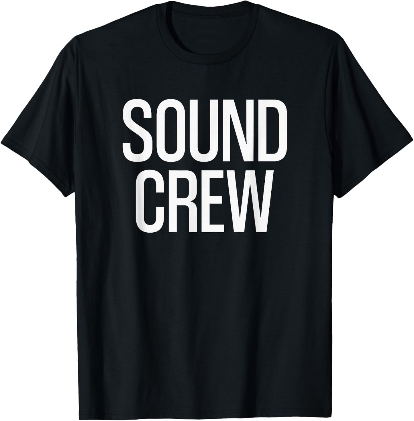 Bold Sound Crew Text | Film Crew T-Shirt - T-Shirt | Black