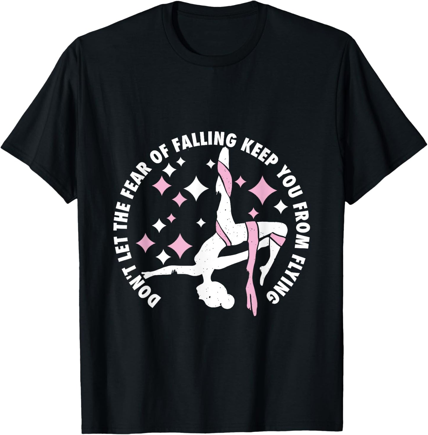 Aerialist | Aerial Yoga | Circus Artist from Silk Acrobatics T-Shirt - T-Shirt | Black