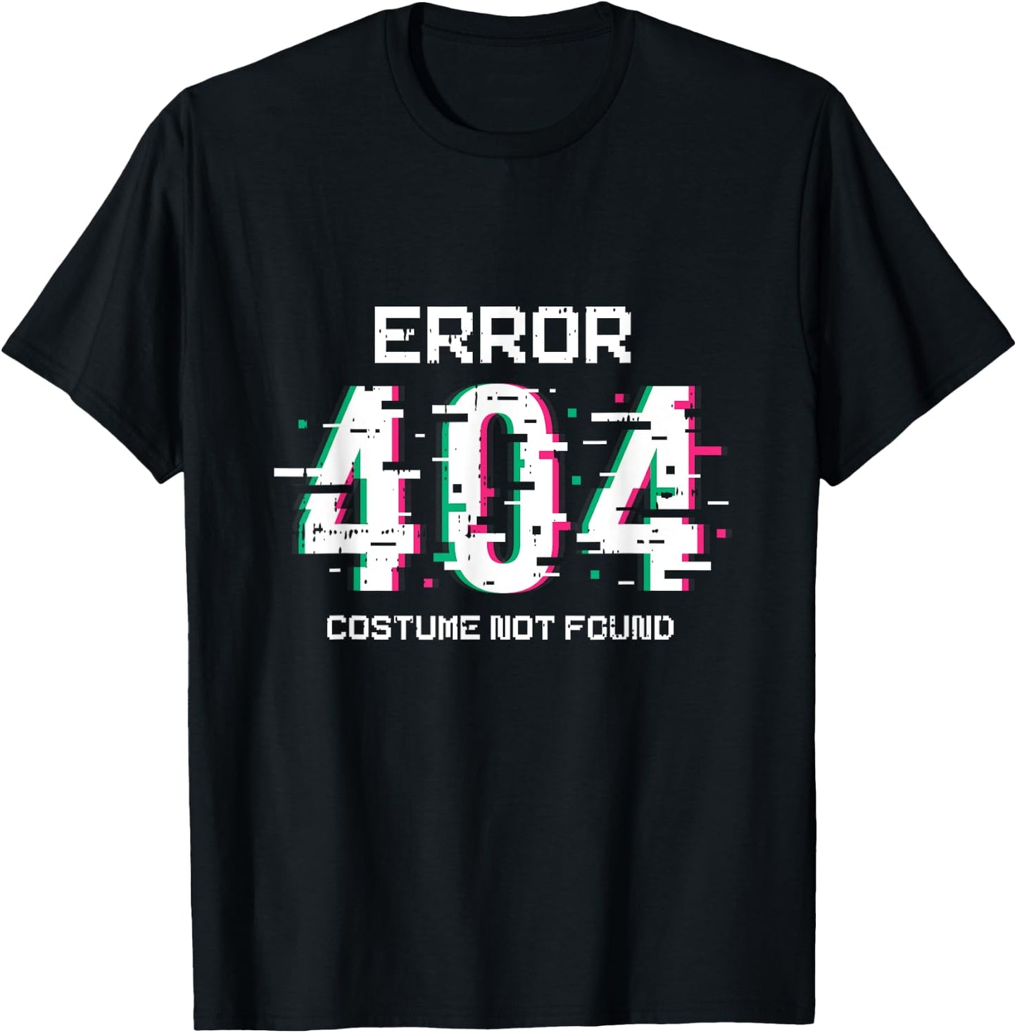 Error 404 Costume Not Found Halloween Funny Coding Coder T-Shirt - T-Shirt | Black